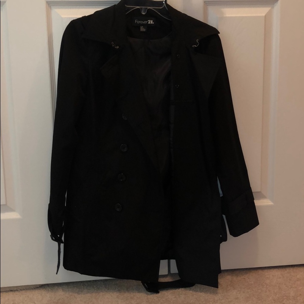 Black trench coat
